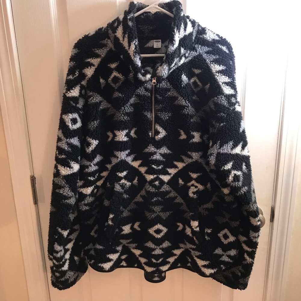Old Navy Sherpa Half Zip Fleece